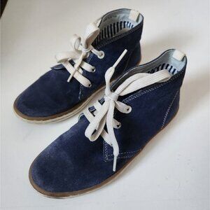 GEOX | Breathable boots suede leather blue boys sz 3